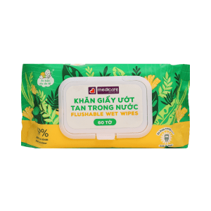 MEDiCARE Flushable Wet Wipes (60 sheets)