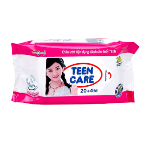 Teen Care Wet Wipes Aloe Vera Scented (20 + 4 sheets)