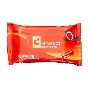 Big C Moist Wipes Rose Fragrance Alcohol-Free Moisturizing (20 sheets)