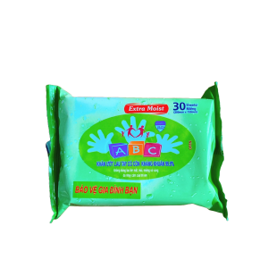 ABC Extra Moist Antibacterial Hand Wet Wipes with Alcohol (30 Sheets)