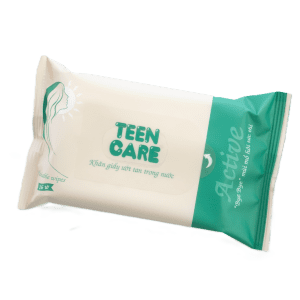 Teen Care Active Flushable Wet Wipes (16 Sheets)