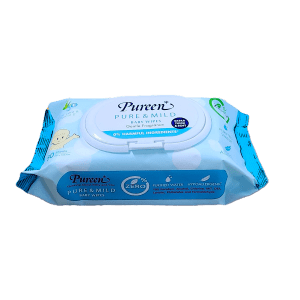 Pureen Pure & Mild Baby Wipes (100 sheets)