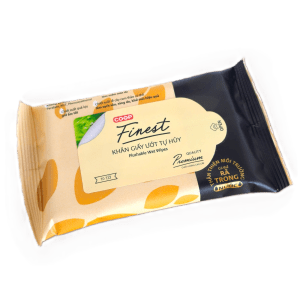 Co.op Finest Flushable Wet Wipes Premium Quality (10 sheets)